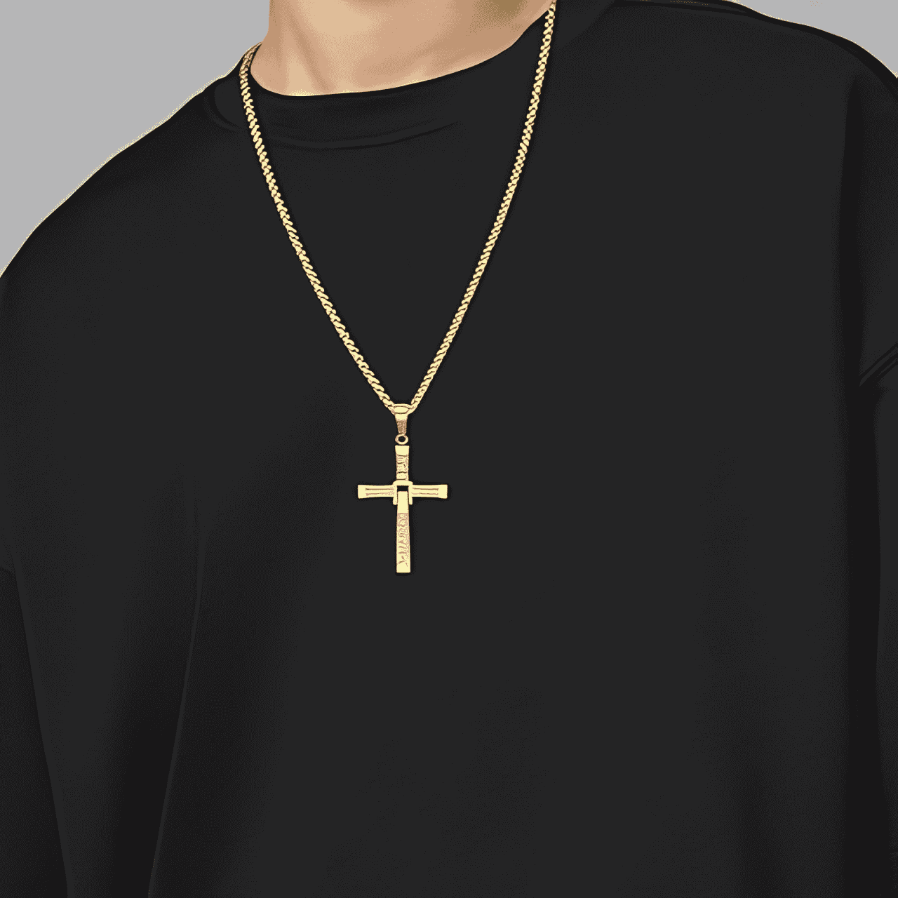 Collar | Cruz Fuerza Brillante