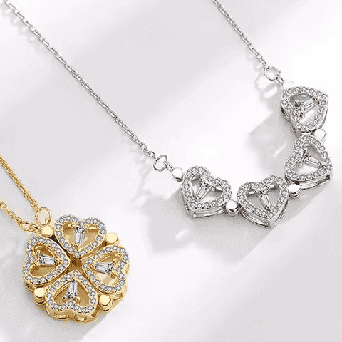 Collar Trébol 2x1 | Caja Rosas Eternas Gratis